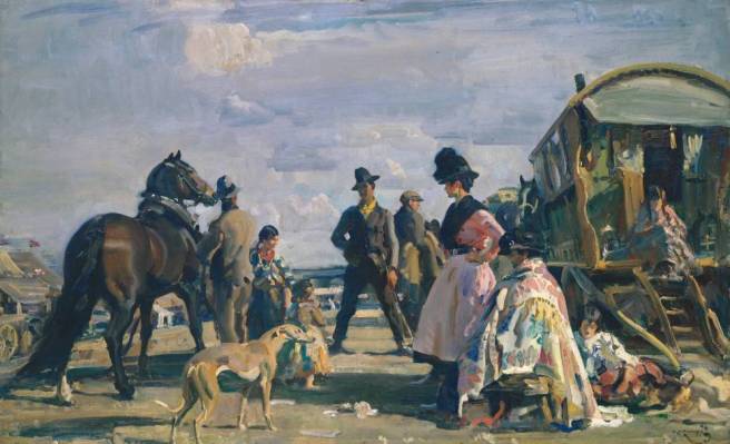 Sir Alfred Munnings, 1919, Epsom Downs - City and Suburban Day 1919
