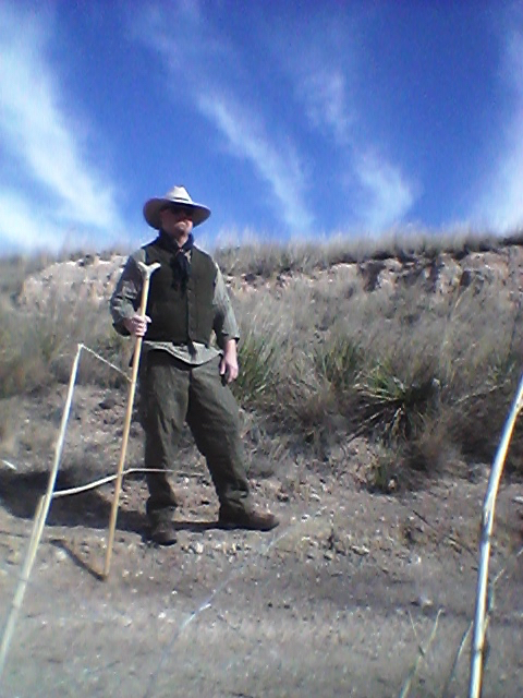 Low-resolution selfie from a morning hike.