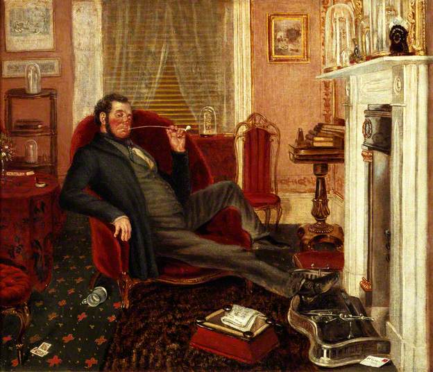 Comfort in the parlour. Artist, John Edward Soden, ca.1836–1897.