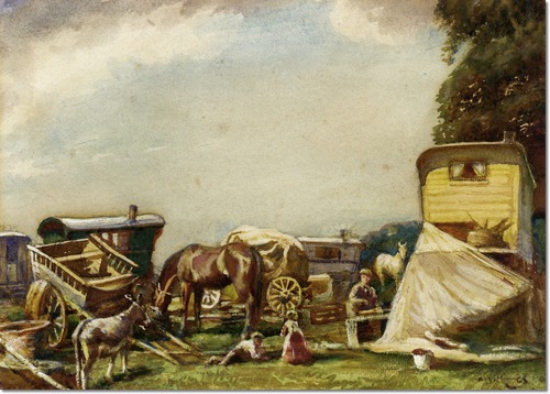alfred-munnings-gypsy-encampment