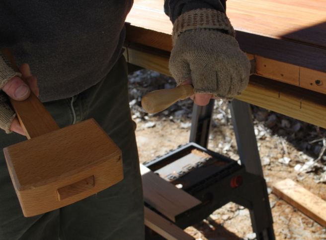 Mortising for the hinge.